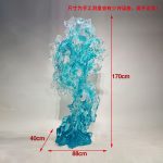 Hotel lobby abstract the Taihu Lake stone decoration sales office model room large floor transparent resin sculpture decoration