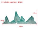 Modern Creative Transparent Resin Rockery Sculpture Hotel Lobby Sales Office Landscape Ornaments Ice and Snow Mountain Floor Decoration