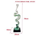Creative model room, transparent resin sculpture, living room, desktop home, entrance niche, vertical high ornament, abstract decoration