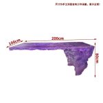 Light luxury transparent resin crystal island table, clubhouse, villa beauty salon, designer’s creative glacier tea table customization