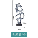 Modern abstract transparent resin sculpture decoration hotel villa home living room porch the Taihu Lake lake stone decoration crafts