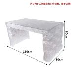 Transparent resin glacier bar counter table custom hotel living room home tea table high-end luminous island design