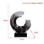 Modern minimalist transparent resin entrance decoration, hotel sales office, clubhouse, home decor, living room decoration, art sculpture