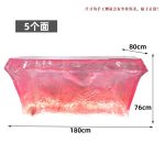 Transparent resin luminous crystal island, light luxury home dining table, ice cubes, stones, high-end feeling, hotel reception bar, front desk