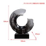 Modern minimalist transparent resin entrance decoration, hotel sales office, clubhouse, home decor, living room decoration, art sculpture