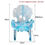 Light Luxury Creative Transparent Chair Hotel Restaurant Villa Home Furnishings High end Original Design Art Backrest Armrest Dining Chair