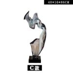 Abstract Transparent Resin Art Ornament Hotel Sales Office Clubhouse Floor Sculpture Home Living Room Entrance Decoration