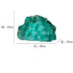 Transparent resin luminous landscape stone sculpture villa courtyard hotel pool model room floor soft decoration ornament