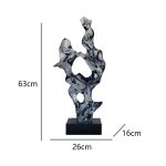 Modern abstract transparent resin sculpture decoration hotel villa home living room porch the Taihu Lake lake stone decoration crafts