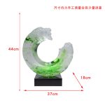 Modern minimalist transparent resin entrance decoration, hotel sales office, clubhouse, home decor, living room decoration, art sculpture