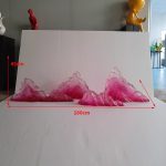 Modern Creative Transparent Resin Rockery Sculpture Hotel Lobby Sales Office Landscape Ornaments Ice and Snow Mountain Floor Decoration