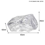 Hotel Club Large Transparent Landscape Stone Sculpture Resin Ornaments Sales Office Villa Pond Decorative Artwork