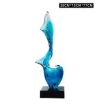 Modern Creative Abstract Ornaments Hotel Sales Office Villa Living Room Transparent Resin Sculpture Entrance Art Decoration