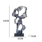 Modern abstract transparent resin sculpture decoration hotel villa home living room porch the Taihu Lake lake stone decoration crafts