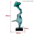 Abstract Transparent Resin Art Ornament Hotel Sales Office Clubhouse Floor Sculpture Home Living Room Entrance Decoration