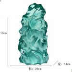 Transparent resin luminous landscape stone sculpture villa courtyard hotel pool model room floor soft decoration ornament