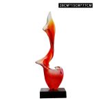 Modern Creative Abstract Ornaments Hotel Sales Office Villa Living Room Transparent Resin Sculpture Entrance Art Decoration