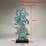 Modern abstract large transparent resin sculpture the Taihu Lake stone decoration hotel sales office sample room soft decoration handicraft