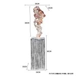 Modern creative abstract crafts sculptures, transparent resin ornaments in the entrance hall, floor to ceiling living room soft decoration, high-end atmosphere