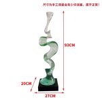 Creative model room, transparent resin sculpture, living room, desktop home, entrance niche, vertical high ornament, abstract decoration