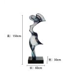 Abstract Transparent Resin Art Ornament Hotel Sales Office Clubhouse Floor Sculpture Home Living Room Entrance Decoration
