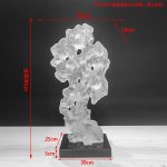 Modern abstract large transparent resin sculpture the Taihu Lake stone decoration hotel sales office sample room soft decoration handicraft