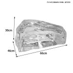 Transparent resin luminous landscape stone sculpture villa courtyard hotel pool model room floor soft decoration ornament