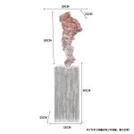 Modern creative abstract crafts sculptures, transparent resin ornaments in the entrance hall, floor to ceiling living room soft decoration, high-end atmosphere