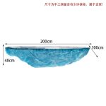 Transparent blue deep ocean tea table, modern light luxury living room, household resin table, high-end art crystal circular tea table