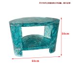 Light luxury creative transparent resin tea table, villa living room, model room, high-end designer, artistic crystal round table