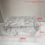 Light luxury creative transparent resin tea table, villa living room, model room, high-end designer, artistic crystal round table