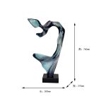 Abstract Transparent Resin Art Ornament Hotel Sales Office Clubhouse Floor Sculpture Home Living Room Entrance Decoration