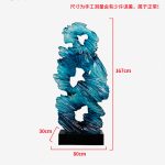Modern abstract transparent resin sculpture decoration hotel villa home living room porch the Taihu Lake lake stone decoration crafts