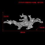 Transparent waves hanging in the air in the hotel lobby, artistic decorative resin ornaments hanging from the ceiling of the sales office in the shopping mall