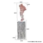 Modern creative abstract crafts sculptures, transparent resin ornaments in the entrance hall, floor to ceiling living room soft decoration, high-end atmosphere