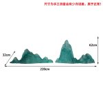 Modern minimalist transparent resin rockery sculpture decoration villa courtyard hotel lobby front desk model room decoration