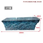 Modern luxury crystal luminous island table, bar, villa, high-end feeling, transparent resin reception, irregular bar counter in front