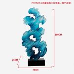 Modern abstract transparent resin sculpture decoration hotel villa home living room porch the Taihu Lake lake stone decoration crafts