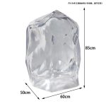 Transparent resin luminous landscape stone sculpture villa courtyard hotel pool model room floor soft decoration ornament