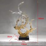 Large scale foam decorations in the lobby and atrium of the hotel, transparent resin sculptures, sales office entrance, floor decorations, art