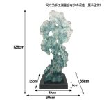 Modern abstract large transparent resin sculpture the Taihu Lake stone decoration hotel sales office sample room soft decoration handicraft