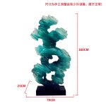 Modern abstract transparent resin sculpture decoration hotel villa home living room porch the Taihu Lake lake stone decoration crafts