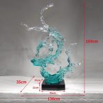 Large scale foam decorations in the lobby and atrium of the hotel, transparent resin sculptures, sales office entrance, floor decorations, art