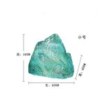 Transparent resin luminous landscape stone sculpture villa courtyard hotel pool model room floor soft decoration ornament