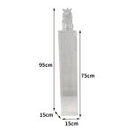 Transparent gold foil lion landing ornament Pixiu tie horse stake pillar Hotel sales office Villa wealth attraction Town house sculpture