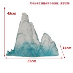 Modern Creative Transparent Resin Rockery Sculpture Hotel Lobby Sales Office Landscape Ornaments Ice and Snow Mountain Floor Decoration