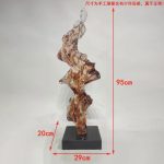 Modern creative abstract crafts sculptures, transparent resin ornaments in the entrance hall, floor to ceiling living room soft decoration, high-end atmosphere