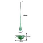 Transparent resin water droplet spray sculpture hotel large floor decoration villa living room entrance decoration art hanging decoration