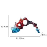 Modern Creative Abstract Ornaments Hotel Sales Office Villa Living Room Transparent Resin Sculpture Entrance Art Decoration