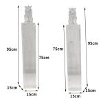 Transparent gold foil lion landing ornament Pixiu tie horse stake pillar Hotel sales office Villa wealth attraction Town house sculpture